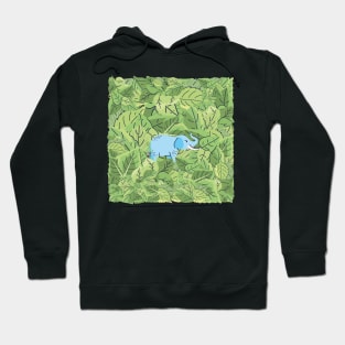 Elephant in Leaves Hoodie